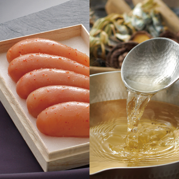 博多の味やまや<br>伝統 辛子明太子 200g+うまだし30包セット/うまだし30包