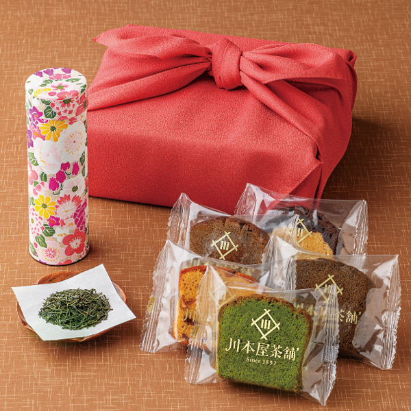 川本屋茶舗<br>自家製パウンドケーキ5種 静岡茶(50g)セット