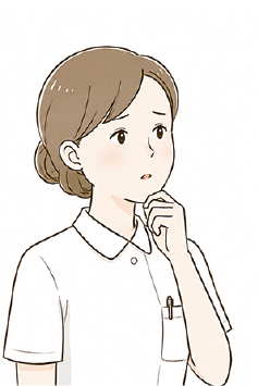困ったときに相談する看護師